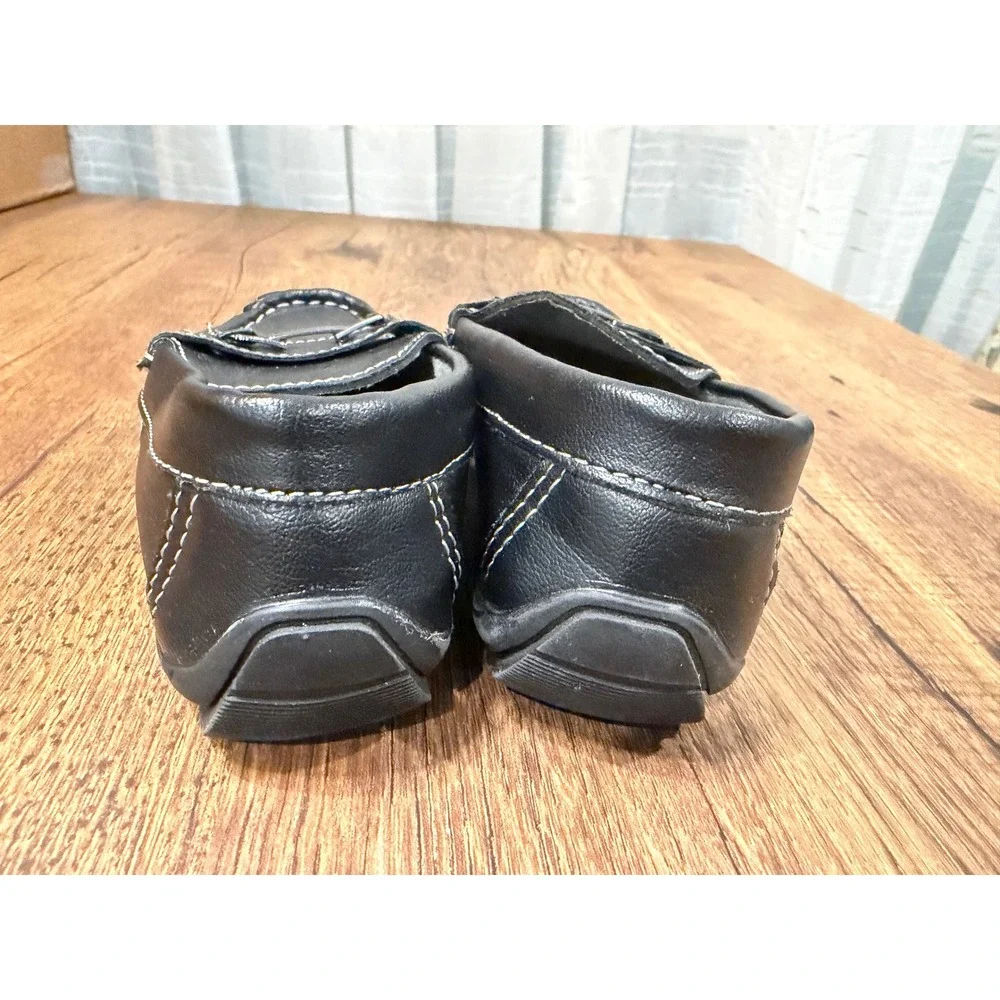 Kids Black Loafer Mocassin‎ Shoes Size 9 Slip On Casual Dress Josmo
